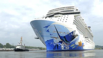 Ausdocken der Norwegian Escape